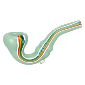 Shop Striped Glass Sherlock Pipe | 5" | Assorted Colors | 10ct Bundle in australian