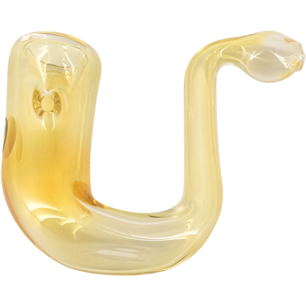 Shop LA Pipes Calabash Silver Fumed Glass Sherlock Hand Pipe in australian