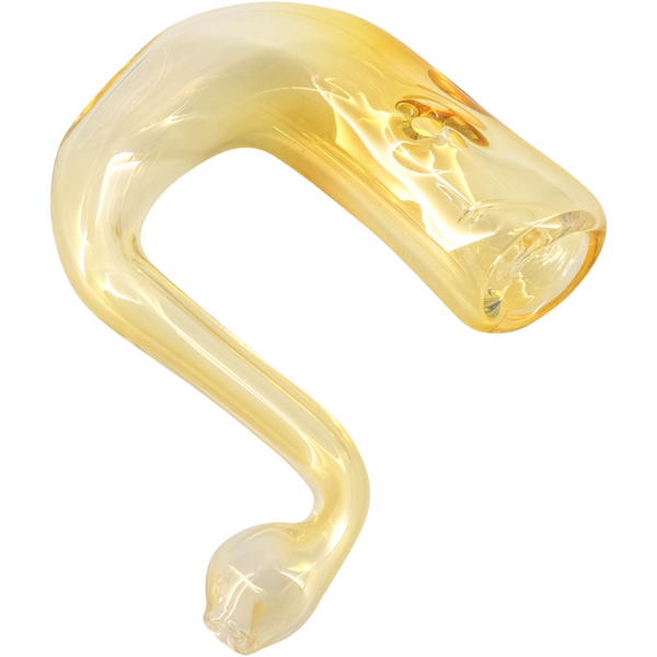 Shop LA Pipes Calabash Silver Fumed Glass Sherlock Hand Pipe in australian