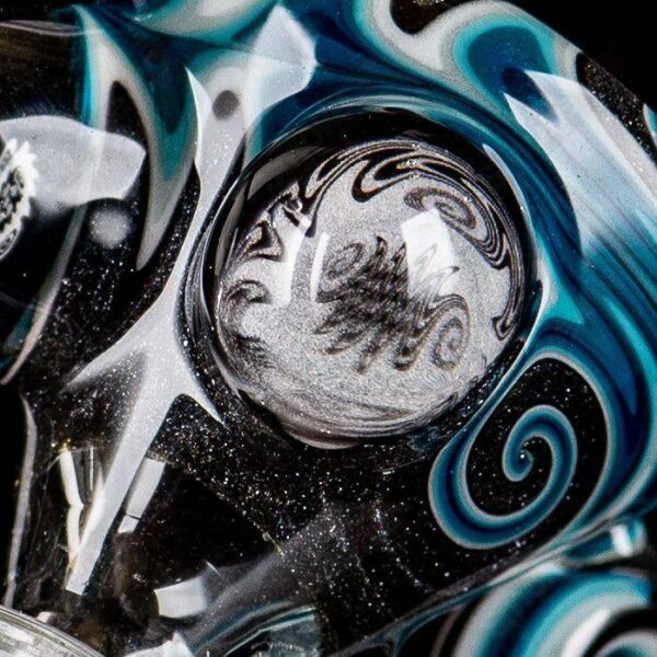 Shop Blue Patchwork Mini Beaker Set by Dale Sommers Glass in australian