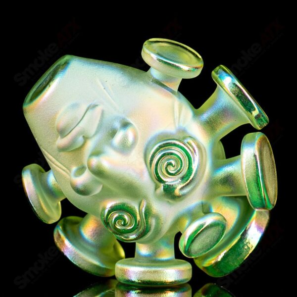 Shop Sunset Slyme W/ Dichroic Spray Face Pendant Josh Mazet x Jmass in australian