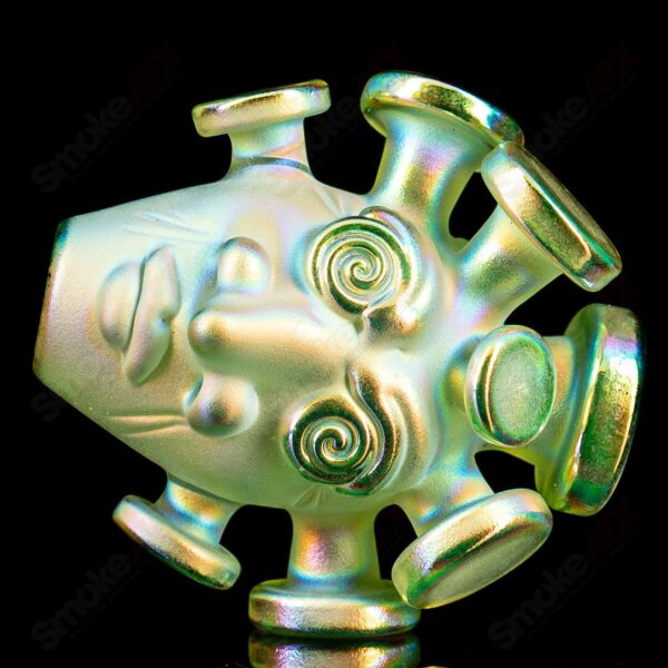 Shop Sunset Slyme W/ Dichroic Spray Face Pendant Josh Mazet x Jmass in australian