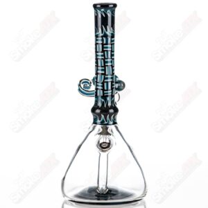 Shop Blue Patchwork Mini Beaker Set by Dale Sommers Glass in australian