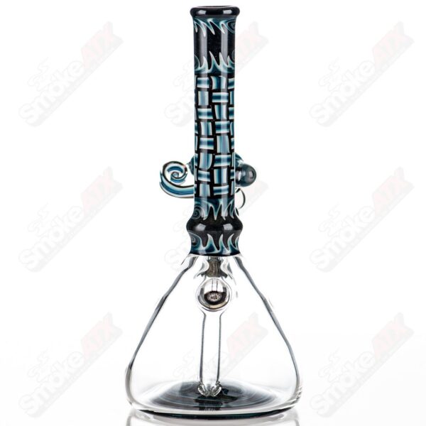 Shop Blue Patchwork Mini Beaker Set by Dale Sommers Glass in australian