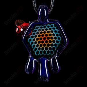 Shop #2 Small Color Honeycomb Drip Pendant by Joe P Glass in australian