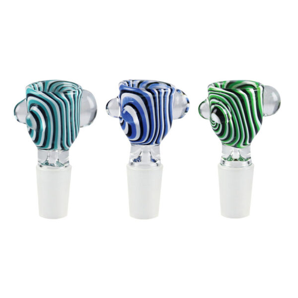 Shop Worked Glass Herb Slide - 14mm Male in australian