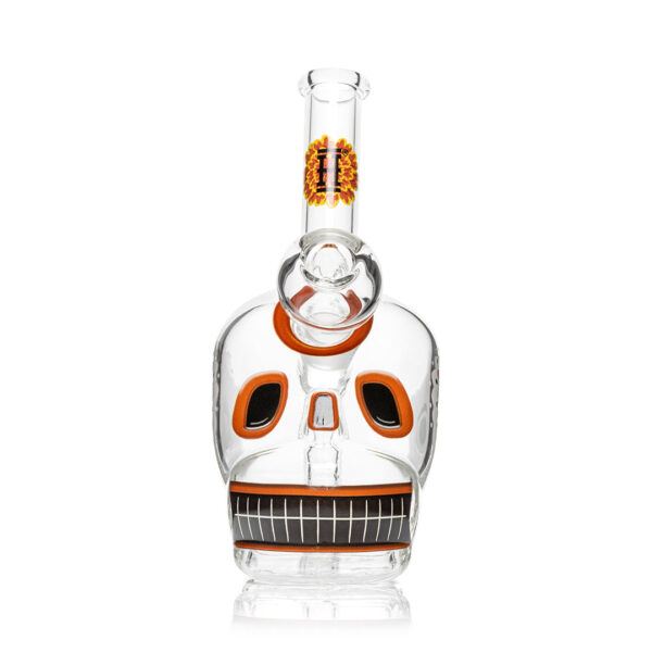 Shop HEMPER - Dia De Los Muertos Skull Bong 6.1" in australian
