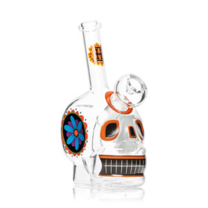 Shop HEMPER - Dia De Los Muertos Skull Bong 6.1" in australian