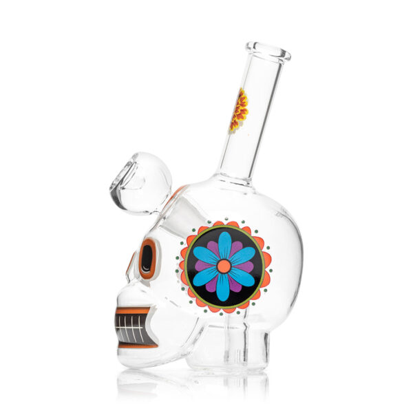 Shop HEMPER - Dia De Los Muertos Skull Bong 6.1" in australian