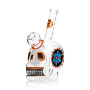 Shop HEMPER - Dia De Los Muertos Skull Bong 6.1" in australian