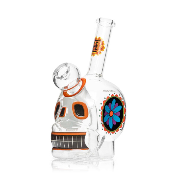 Shop HEMPER - Dia De Los Muertos Skull Bong 6.1" in australian