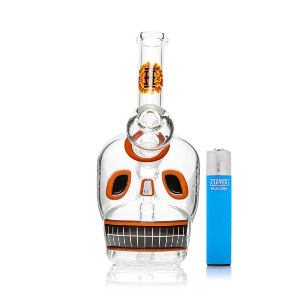 Shop HEMPER - Dia De Los Muertos Skull Bong 6.1" in australian