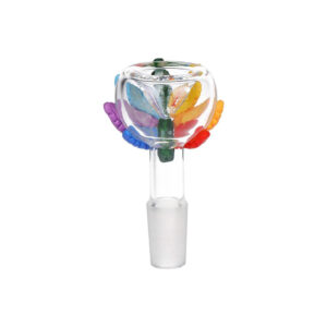 Shop Pride Leaf Glass Herb Slide - 14mm M 5ct in australian