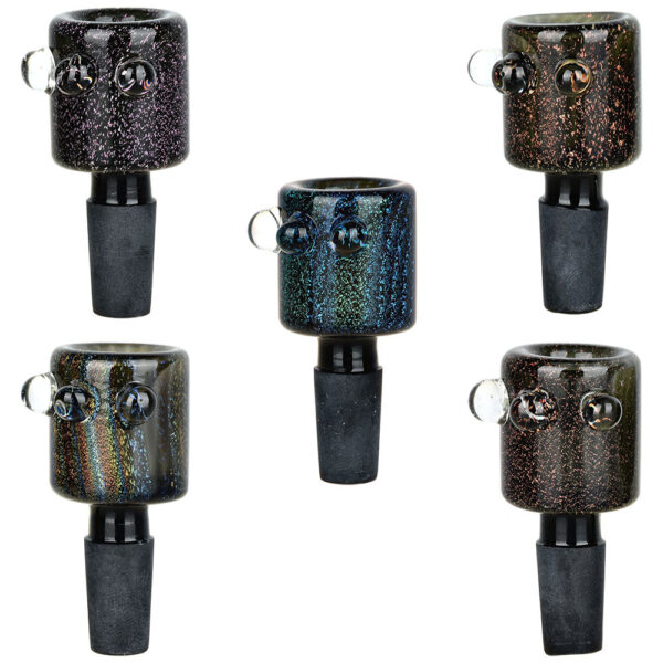 Shop Sparkle Darkle Glass Herb Slide - 14mm M / Assorted Colors 5PC Bundle - in australian