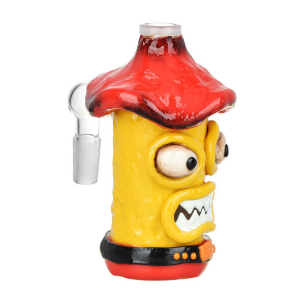 Shop Shroom Monster Glass & Enamel Ash Catcher - 4.75" / 14mm M / 90D / Colors Vary in australian