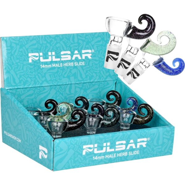 Shop Pulsar Come Hither Dichro Handle Herb Slide -14mm M / 9ct in australian