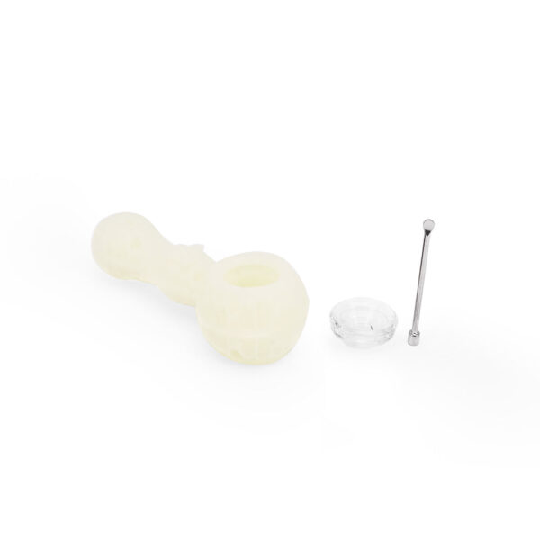 Shop Ritual - 4'' Silicone Spoon Pipe - UV Titanium White in australian