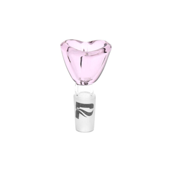 Shop Pulsar Heart-Shaped Bowl Herb Slide - 14mm M / Pink 9ct in australian