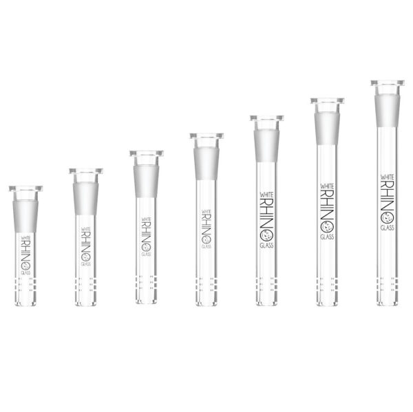 Shop White Rhino Glass Downstems- 19/14mm / Asst Sizes - 49PC DISP in australian