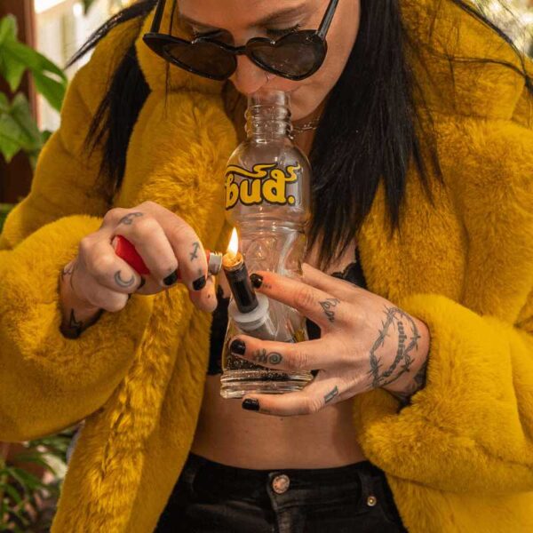 Shop Bud Bottle Bong 23cm in australian