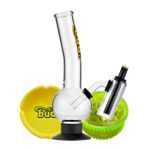 Shop Bud Double Chamber Bubble Bong Bundle in australian
