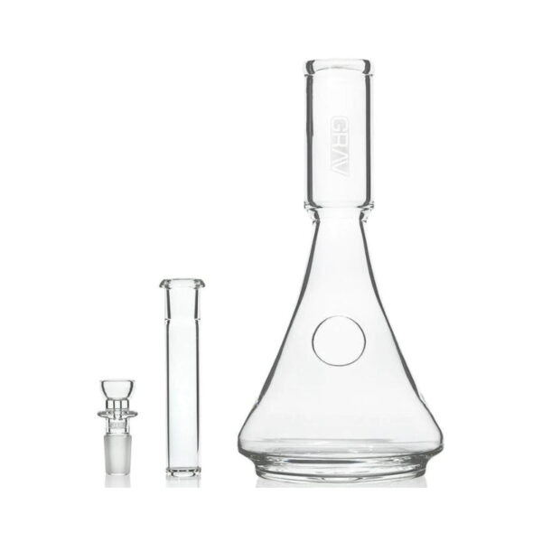 Shop GRAV Deco Silicone Beaker Bong 24cm - Black in australian