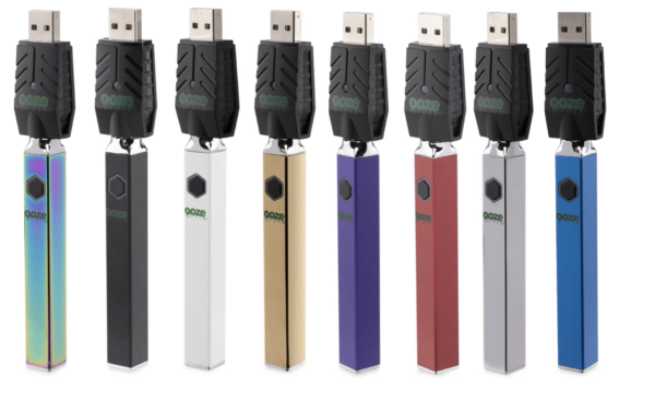 Shop Ooze Quad 510 Thread 500 mAh Square Vape Pen Battery + USB Charger in australian