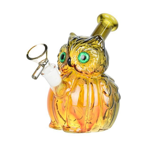 Shop What A Hoot Glass Bong - 5" / 14mm F / Colors Vary in australian