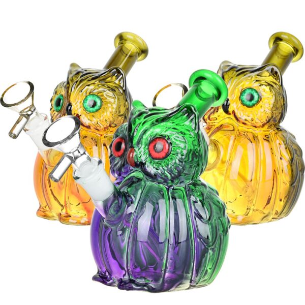 Shop What A Hoot Glass Bong - 5" / 14mm F / Colors Vary in australian