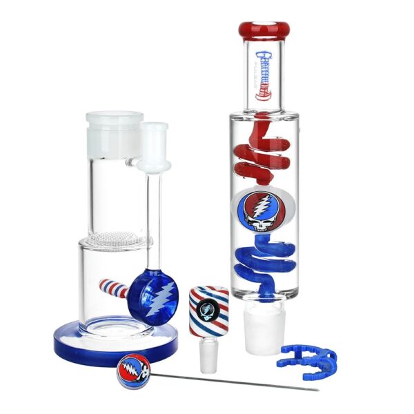 Shop Grateful Dead x Pulsar 10 Year Flood Glycerin Bong Kit - 16" / 14mm F in australian