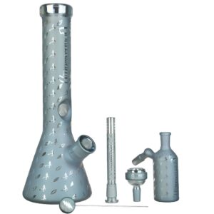 Shop Grateful Dead x Pulsar Bolts And Skellies Glass Beaker Bong Set | 13.75" | 14mm F in australian