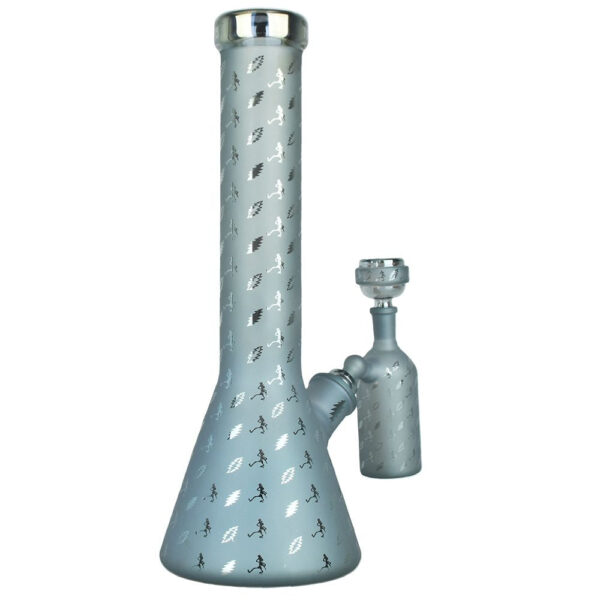 Shop Grateful Dead x Pulsar Bolts And Skellies Glass Beaker Bong Set | 13.75" | 14mm F in australian