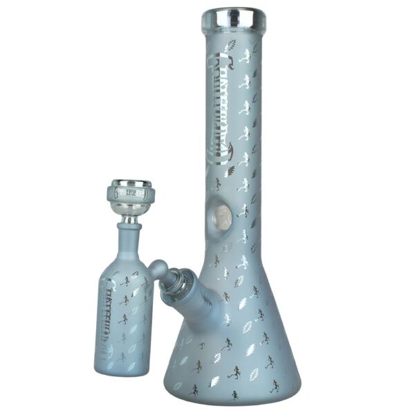 Shop Grateful Dead x Pulsar Bolts And Skellies Glass Beaker Bong Set | 13.75" | 14mm F in australian
