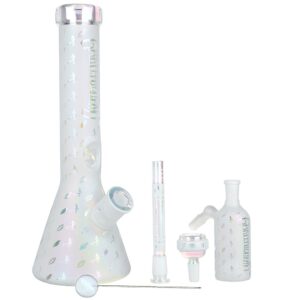 Shop Grateful Dead x Pulsar Bolts And Skellies Glass Beaker Bong Set | 13.75" | 14mm F in australian