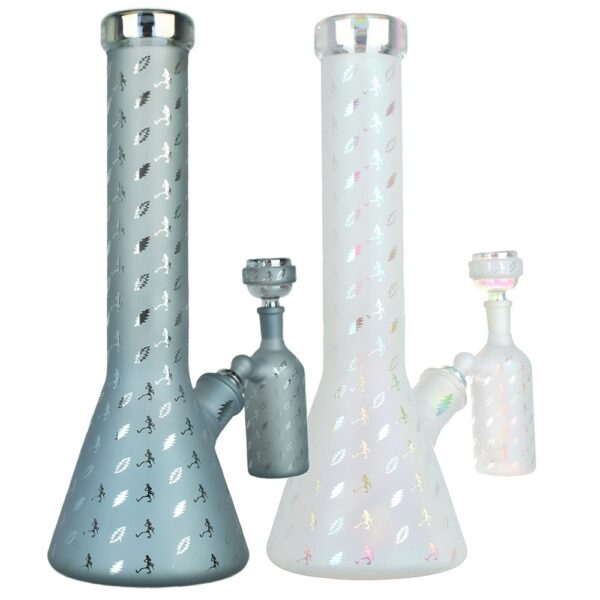 Shop Grateful Dead x Pulsar Bolts And Skellies Glass Beaker Bong Set | 13.75" | 14mm F in australian