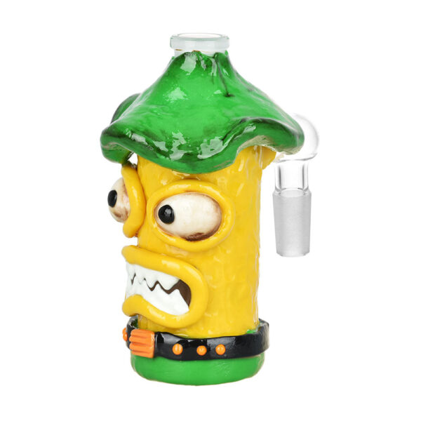 Shop Shroom Monster Glass & Enamel Ash Catcher - 4.75" / 14mm M / 90D / Colors Vary in australian