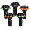 Shop Color Stripe UFO Herb Slide -14mm M/ 5pcs in australian