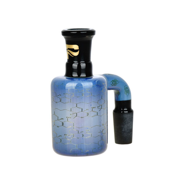 Shop Pulsar Inside Print Glass Dry Ash Catcher | 14mm |90 Degree | THC Blueprint in australian