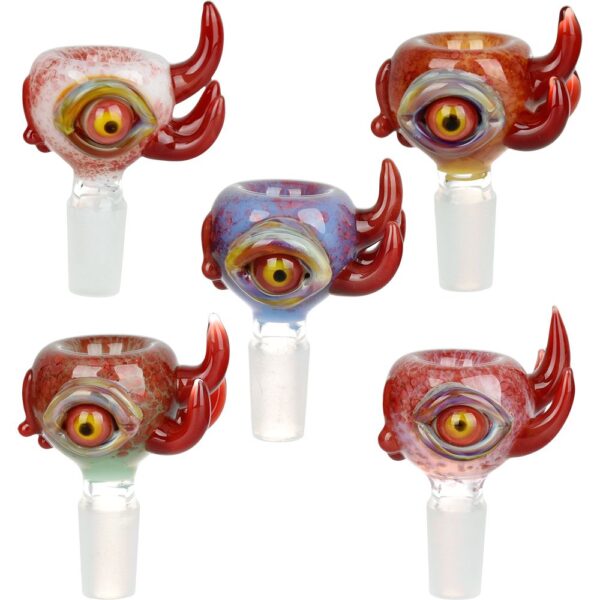 Shop Eyeball Glass Herb Slide - 14mm M / 5ct in australian