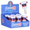 Shop Grateful Dead Bolt Red White Blue Wig Wag Herb Slide - 9ct in australian